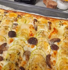 Hojaldre de calabacín y queso