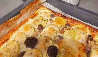 Hojaldre de calabacín y queso