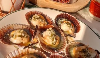 Vieiras al horno