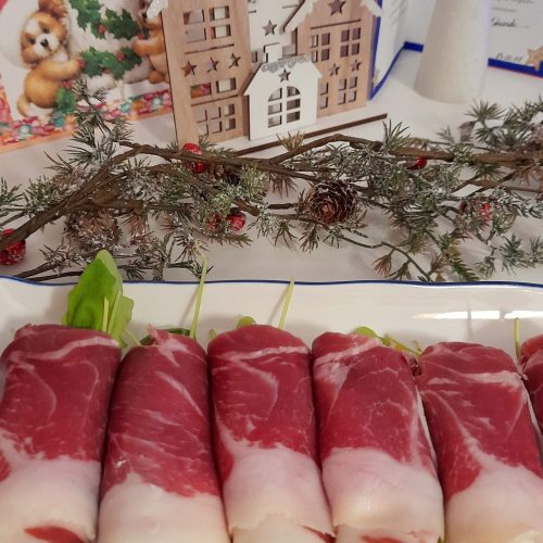 Rollitos de jamón y de lacón