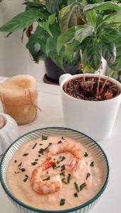 Paté de gambas saludable