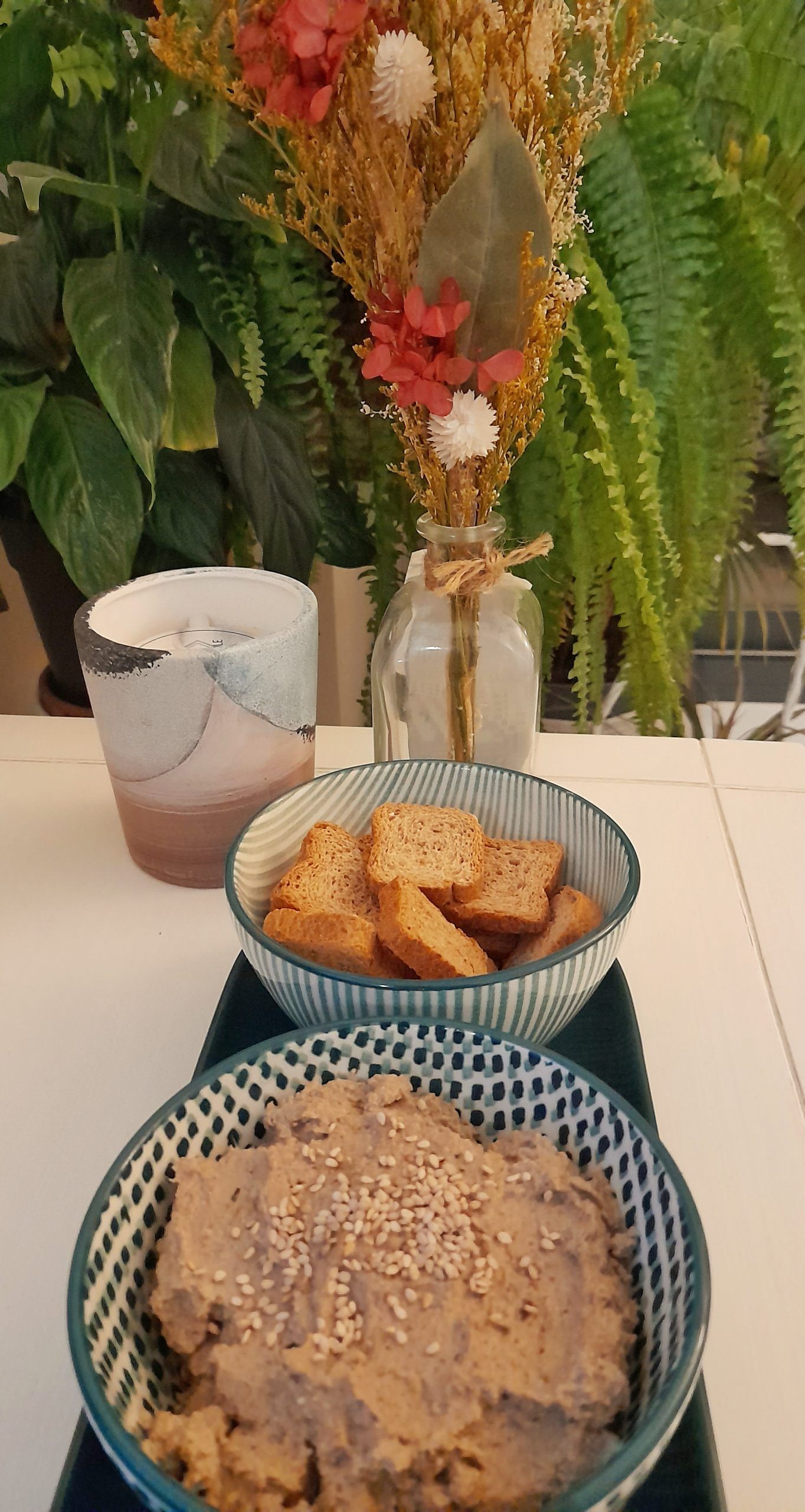 Paté de setas y frutos secos