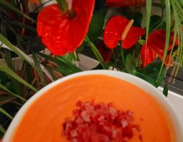 Gazpacho o salmorejo de sandía