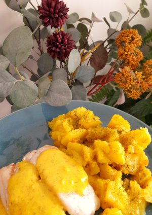 Merluza con salsa de limón