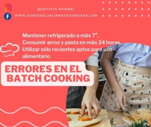 Errores en el batch cooking